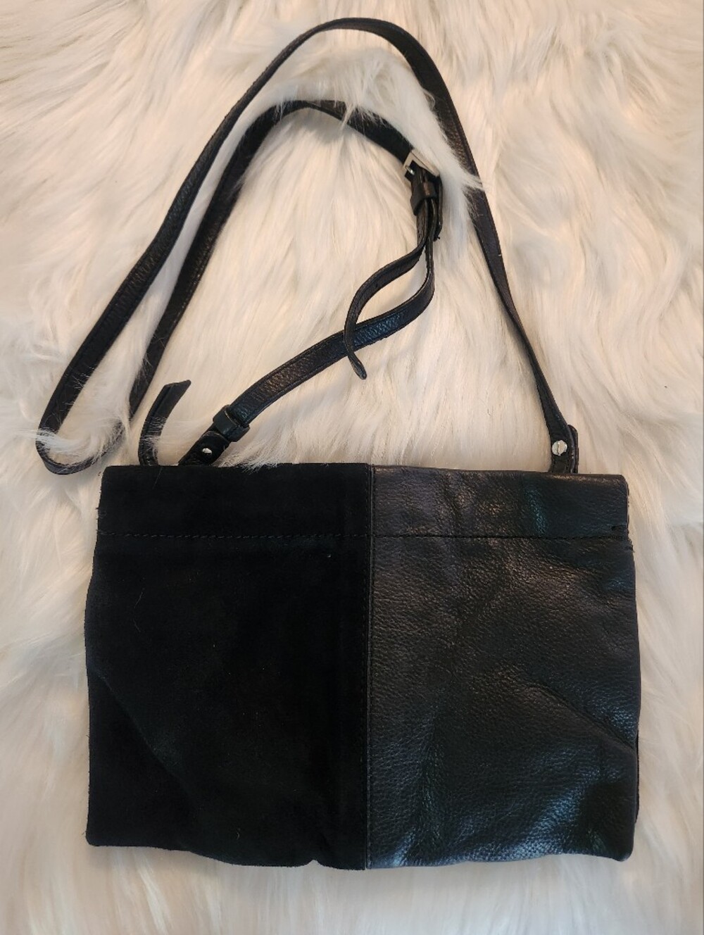 Zara Crossbody Leather Suede Bag